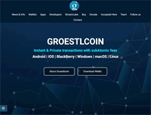 Tablet Screenshot of groestlcoin.com